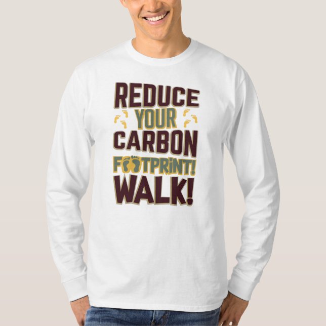 Reduzieren Sie den CO2-Fußabdruck T-Shirt (Vorderseite)