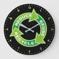 Reduzieren Sie die Wiederverwendung Gerecycelt Uhr