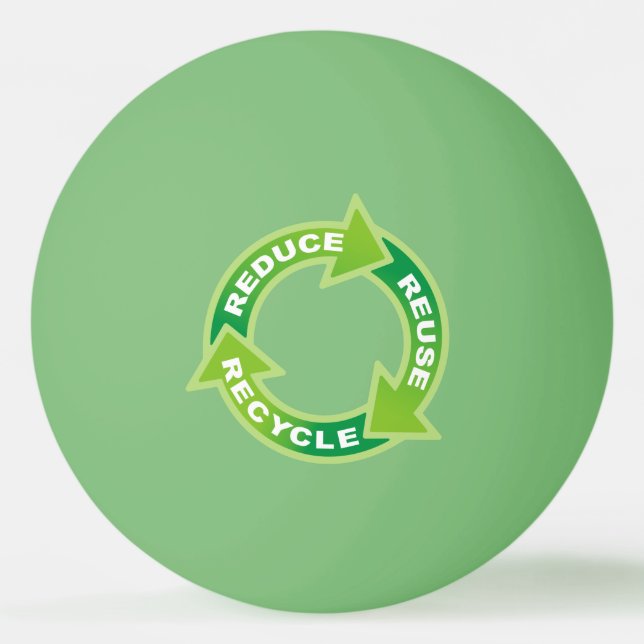 Reduzieren Sie die Wiederverwendung Recycelnd Ping Tischtennisball (Vorderseite)