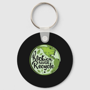 Reduzieren Wiederverwendung Gerecycelt Earth Day E Schlüsselanhänger