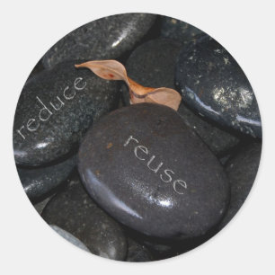 reduzieren Wiederverwendungs-Retyle-Steine Runder Aufkleber