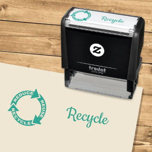Reduzierte Wiederverwendbarkeit Recycelnd Selbstfä Permastempel