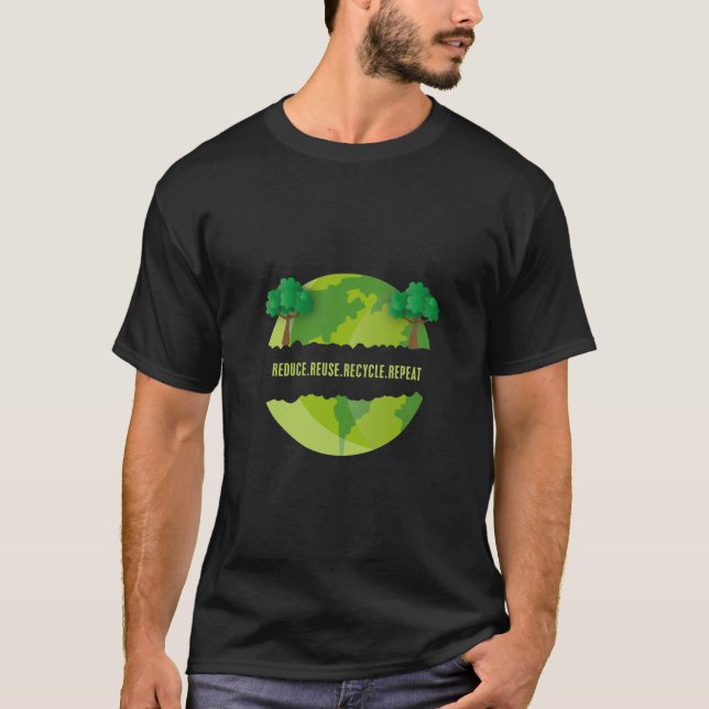 Reduzierte Wiederverwendung Gerecycelt Wiederholun T-Shirt (Vorderseite)