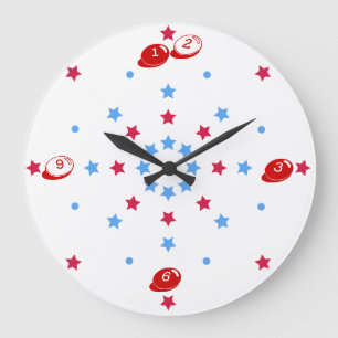 RedWhiteBlue ist für U Wall Clock Große Wanduhr