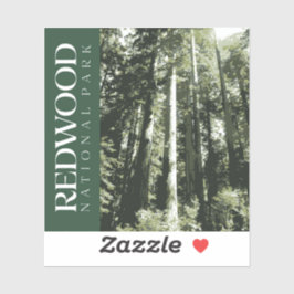 Redwood-Aufkleber, Nationalpark Decal Aufkleber