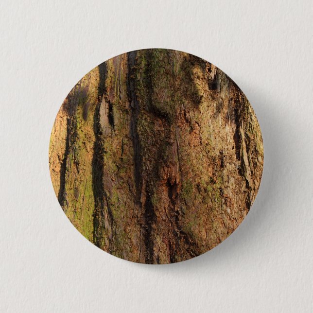 Redwood Bark Foto Texture Button (Vorderseite)