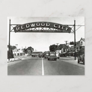 Redwood City 150 Jahre Postkarte