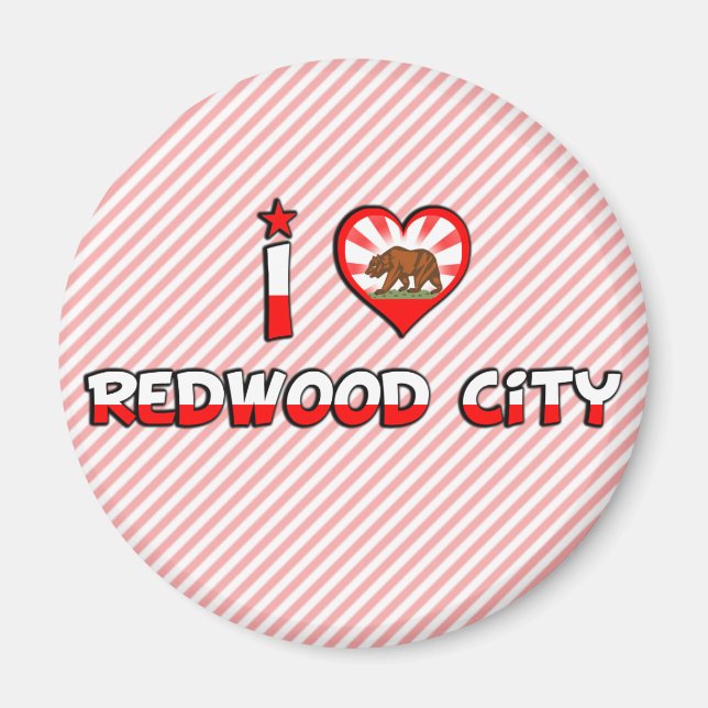 Redwood City, CA Magnet (Vorne)