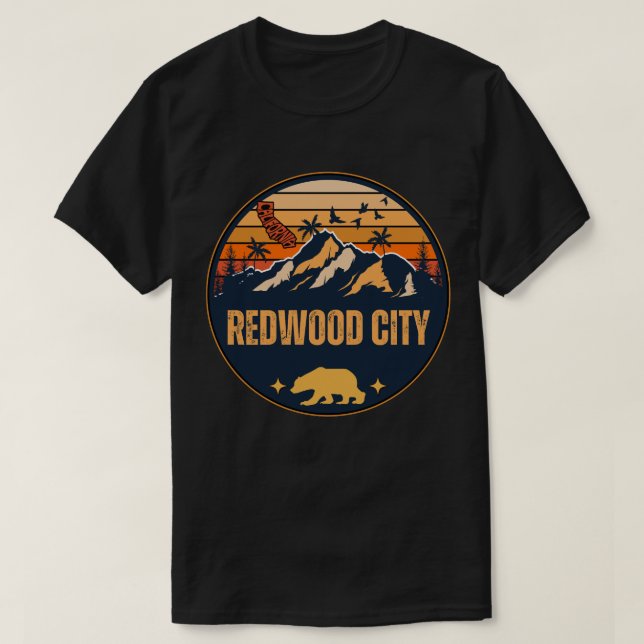Redwood City, Kalifornien T-Shirt (Design vorne)