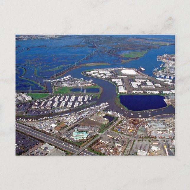 Redwood City Port Postkarte (Vorderseite)