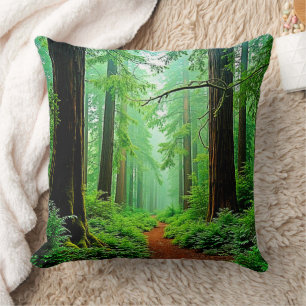 Redwood Forest Mistle Tranquility Design Kissen