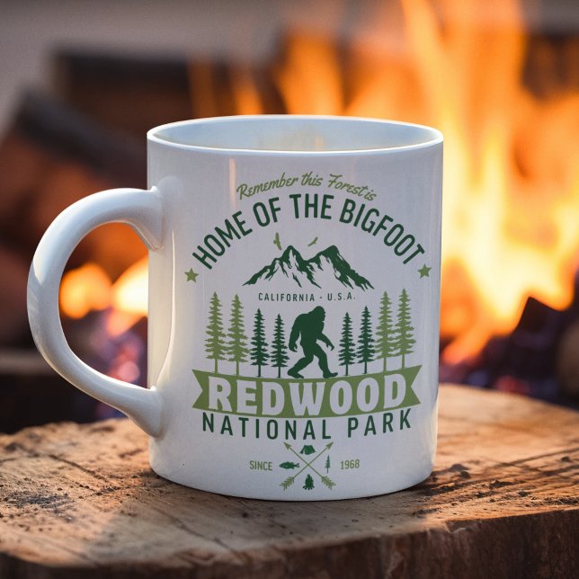 Redwood National Park California Est 1968 Kaffeetasse (Von Creator hochgeladen)
