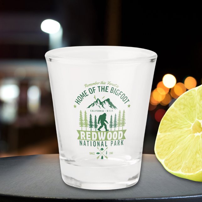 Redwood National Park California Est 1968 Schnapsglas (Von Creator hochgeladen)