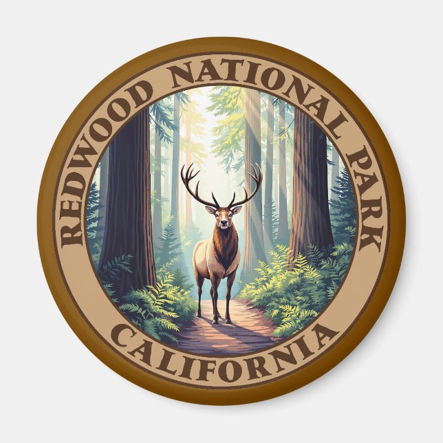 Redwood National Park California Magnet (Vorne)