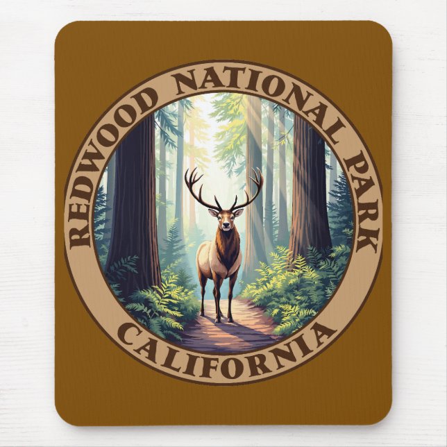 Redwood National Park California Mousepad (Vorne)