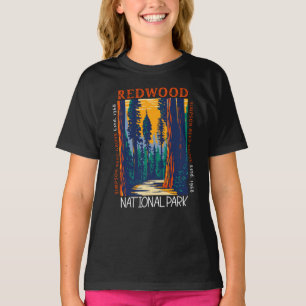 Redwood National Park California Retro Not leidend T-Shirt