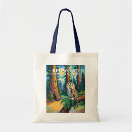 Redwood National Park Colorful Forest Owl Wildlife Tragetasche
