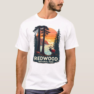 Redwood National Park - Hirschlandschaft T-Shirt