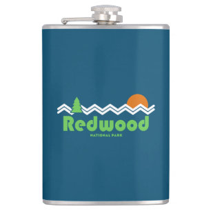 Redwood National Park Retro Flachmann
