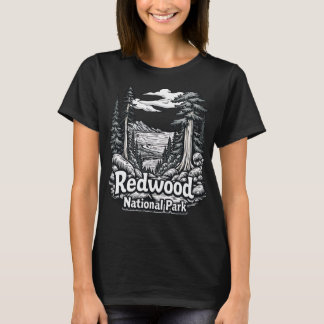 Redwood National Park Vintag Forest Coastal Wilde T-Shirt