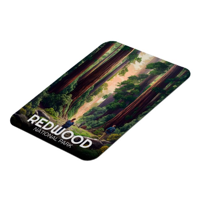 Redwood National Staat Park, Küste Kalifornien Magnet (Linke Seite)