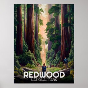 Redwood National Staat Park, Küste Kalifornien Poster