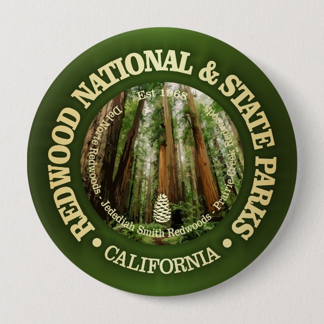 Redwood National & Staat Parks (NP2) Button (Vorderseite)