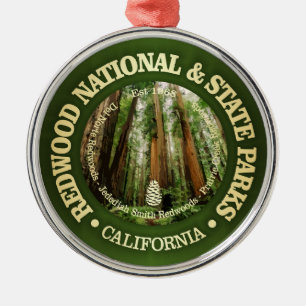 Redwood National & Staat Parks (NP2) Ornament Aus Metall