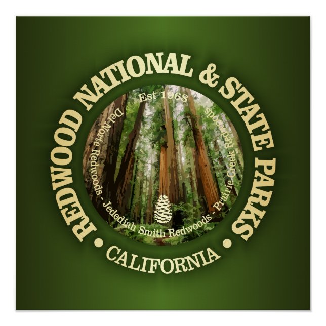 Redwood National & Staat Parks (NP2) Poster (Vorderseite)
