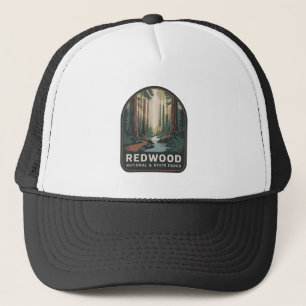 Redwood National & State Parks Vintage-Abzeichen Truckerkappe
