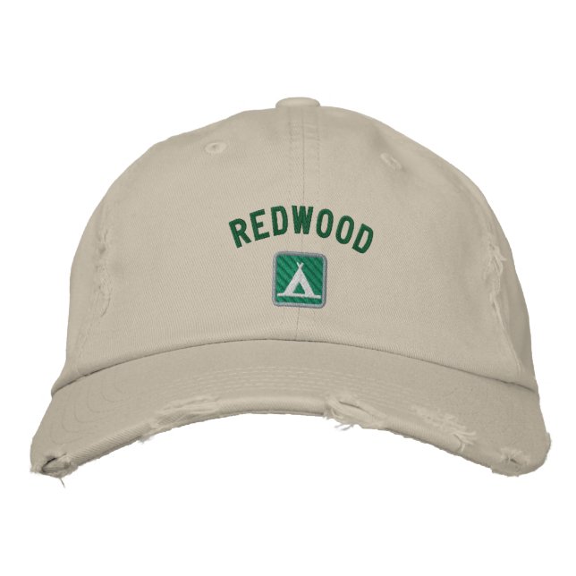 Redwood-Nationalpark Bestickte Kappe (Vorderseite)