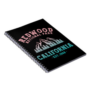 Redwood Nationalpark California Gradient Notizblock