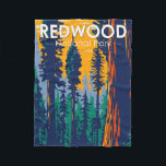 Redwood Nationalpark California Vintag Fleecedecke<br><div class="desc">Redwood Vektorgrafik Design. Der Park schützt riesige Prärien,  Eichenwälder,  wilde Flüsse und 75 km schroffe Küstenlinie.</div>