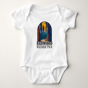 Redwood Nationalpark Kalifornien Vintage Baby Strampler