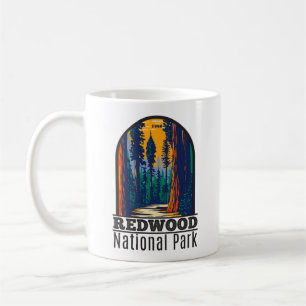 Redwood Nationalpark Kalifornien Vintage Kaffeetasse