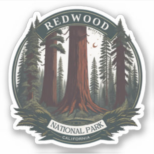 Redwood-Nationalpark, Küstenkalifornien Aufkleber