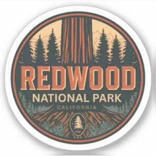 Redwood-Nationalpark, Küstenkalifornien Aufkleber
