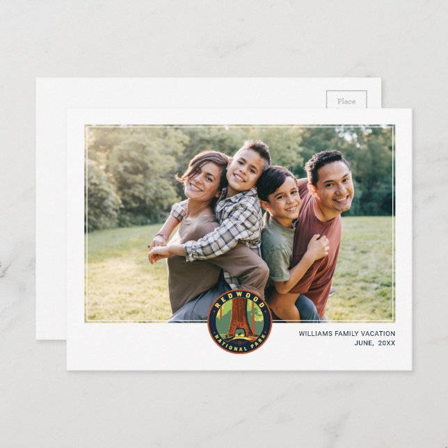 Redwood-Nationalpark Postkarte (Vorne/Hinten)