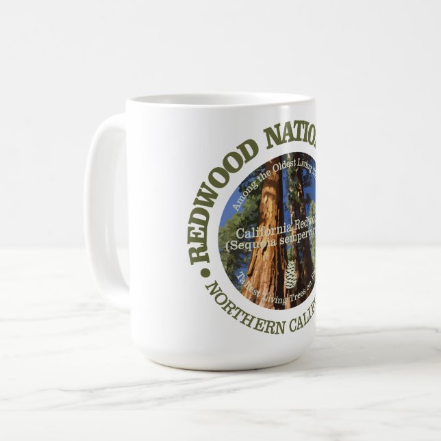 Redwood-Nationalpark Tasse (Vorderseite Links)