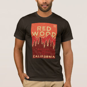 Redwood-Nationalpark Vintage Poster T-Shirt