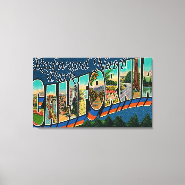 Redwood Nat'l Park, Kalifornien Leinwanddruck (Vorderseite)