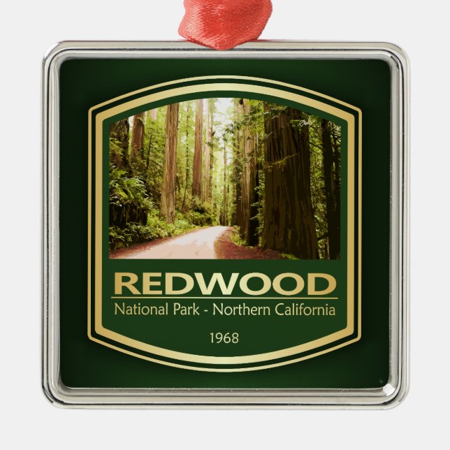 Redwood NP (PF1) Ornament Aus Metall (Vorne)