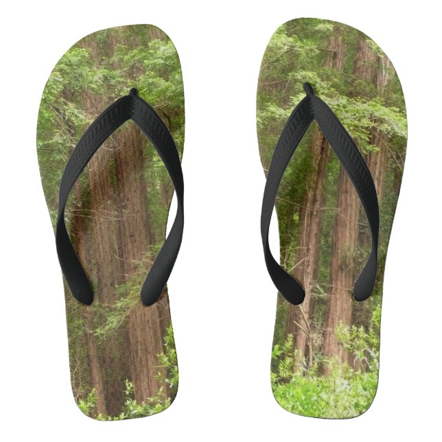 Redwood Trees at Muir Woods National Monument Flip Flops (Fußbett)