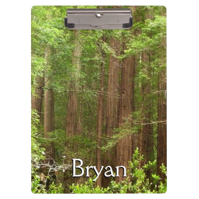 Redwood Trees at Muir Woods National Monument Klemmbrett (Vorderseite)