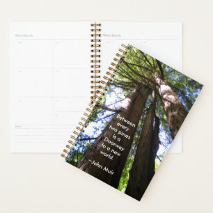 Redwood Trees mit Muir Quote Planer