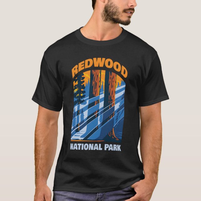 Redwood Us National Park California T-Shirt (Vorderseite)