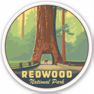 Redwoods National Park Aufkleber