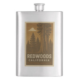 Redwoods National Park California Flask Flachmann