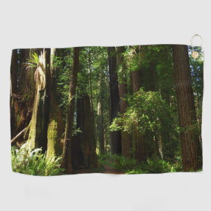 Redwoods und Ferns im Redwood-Nationalpark Golfhandtuch