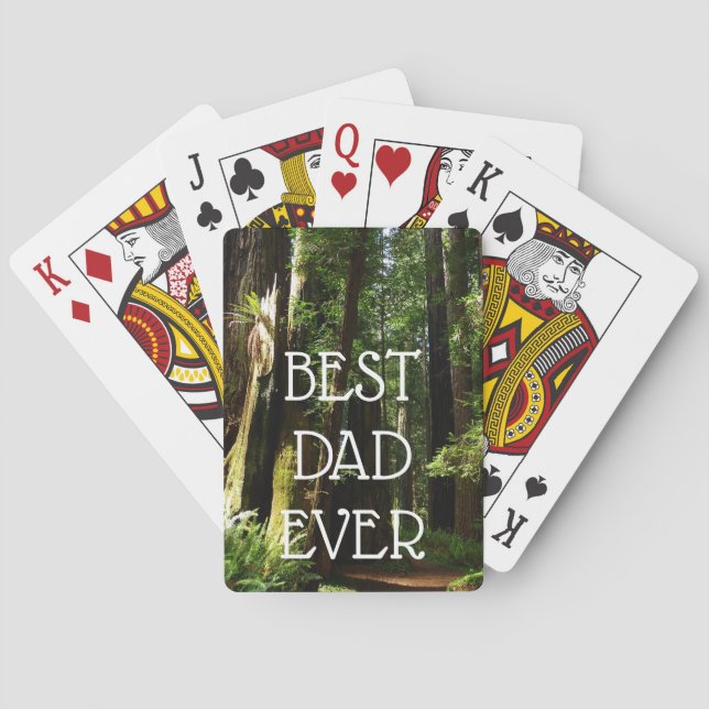 Redwoods und Ferns im Redwood-Nationalpark Spielkarten (Rückseite)